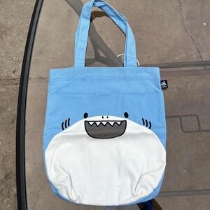 Blue and White Shark Tote Bag